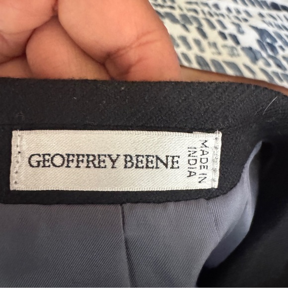 Geoffrey Beene Jacket Men's‎ Black Wool Two Button Blazer Size 42L - Picture 6 of 15